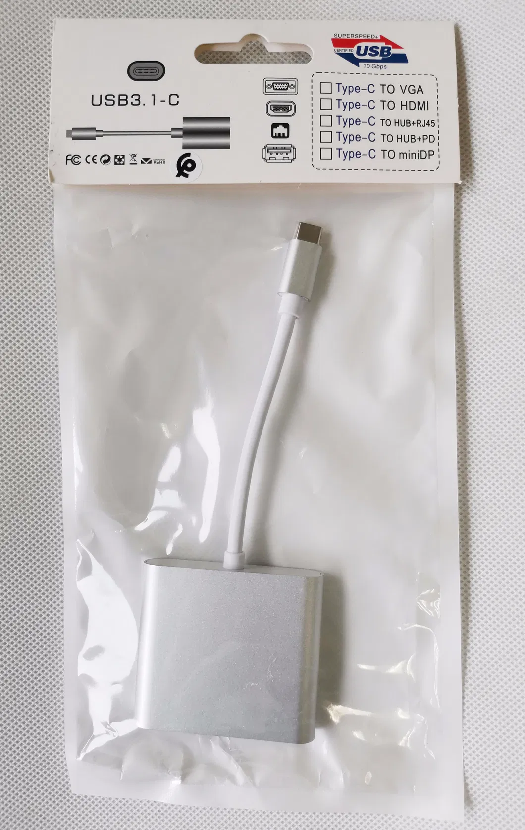Multiport 3 in 1 USB 3.1 Type C to HDMI +Type C+USB 3.0 Adapter