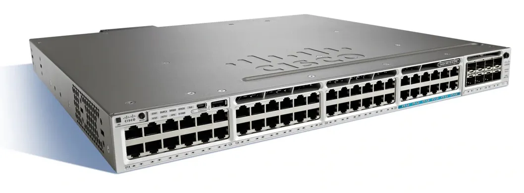 New Original CISCO Catalyst 3850 Series 48 Port (12 mGig+36 Gig) PoE Services Network Switch WS-C3850-12X48U-E
