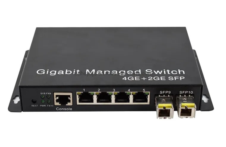 OEM 2 SFP Ethernet Switch 4 Port Managed Poe Switch