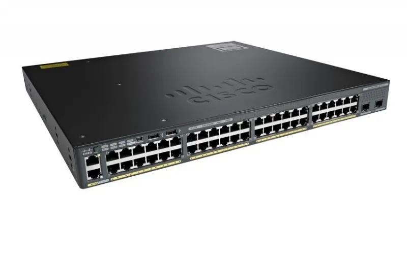 Original New CISCO Ctatlyst 2960X 48 Port Gigabit POE Fiber Optic Network Switch WS -C2960X-48LPS-L