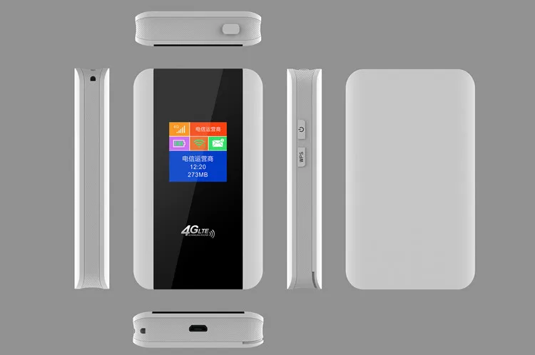 Outdoor Universal Rechargeable LED Power Bank Mobile Lte Wireless Portable Router WiFi 4G with SIM Card