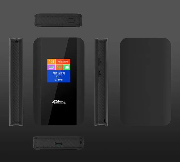 Outdoor Universal Rechargeable LED Power Bank Mobile Lte Wireless Portable Router WiFi 4G with SIM Card