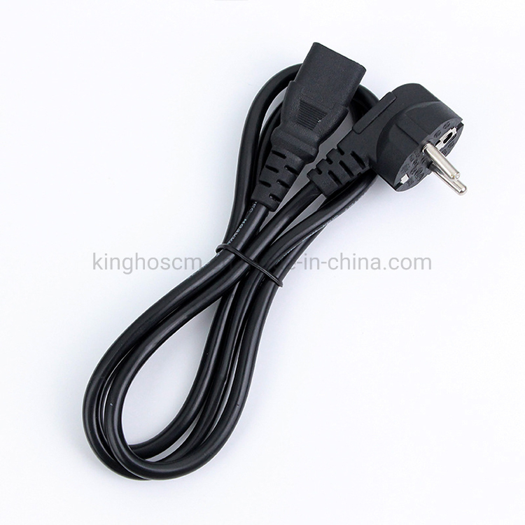 PC Cable EU Power Cord PVC Power Cords of Computer Monitor with Plug Cord European Power Cord Charger