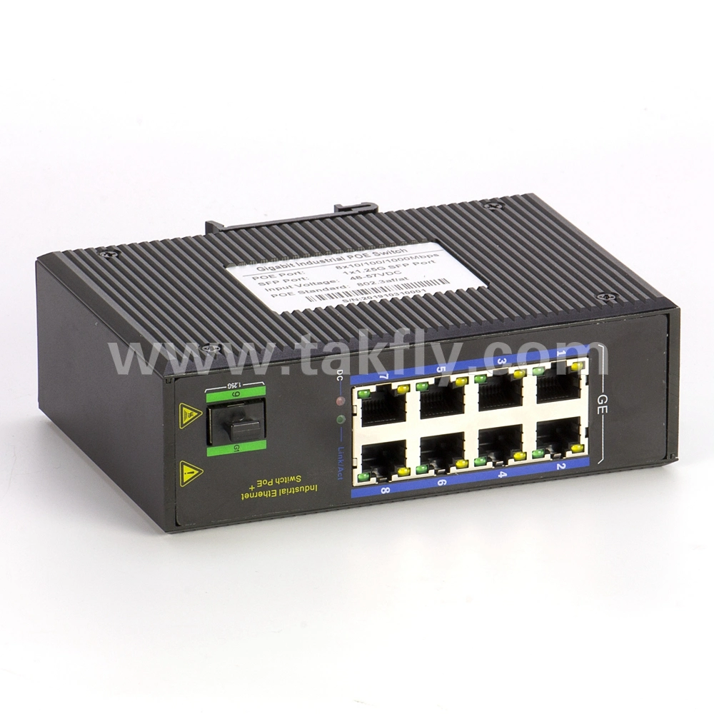 Poe Switch 8 Port Media Converter Gigabit Industrial Best Ethernet Poe Switch