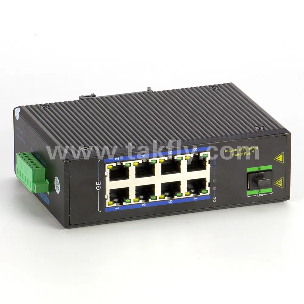 Poe Switch 8 Port Media Converter Gigabit Industrial Best Ethernet Poe Switch