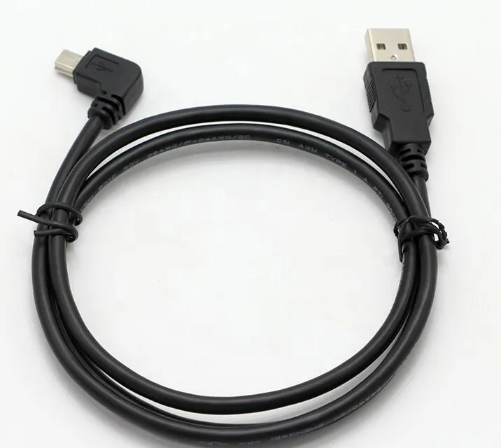 Right Angle 90 Degree Mini USB 5 Pin B Male to USB a Male Cable 1m 1.5m 1.8m 3m 5m