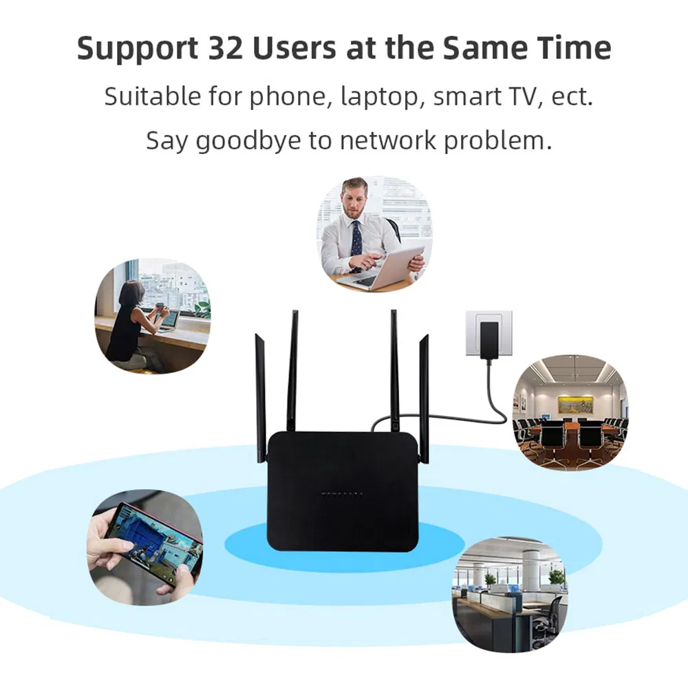 Topleo 150Mbps Fiber Optic Home Wi-Fi Openwrt Best Internet 4G LTE Wireless Router