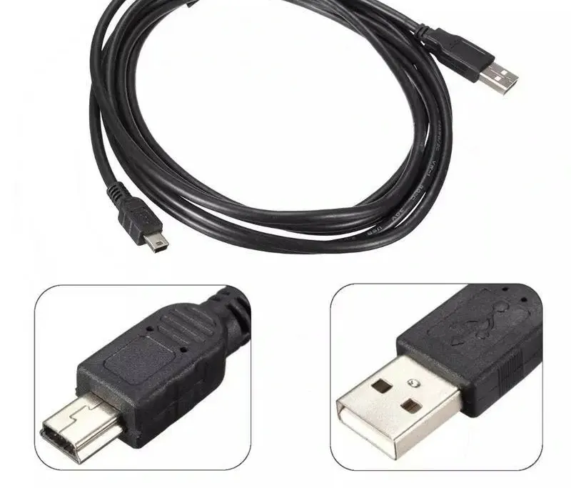 USB 2.0 a Male Mini 5pin USB Charging and Data Transmission Cable
