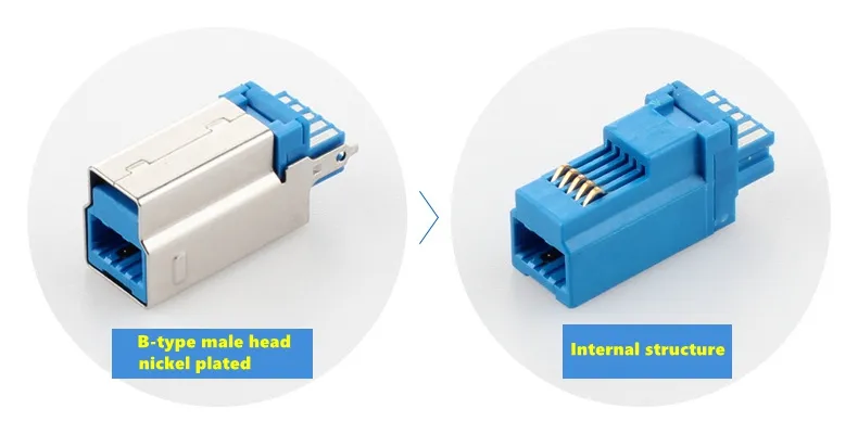 USB 3.0 Cable, USB 3.0 Male Am to Bm Cable, USB 3.0 Priter Cable 3m