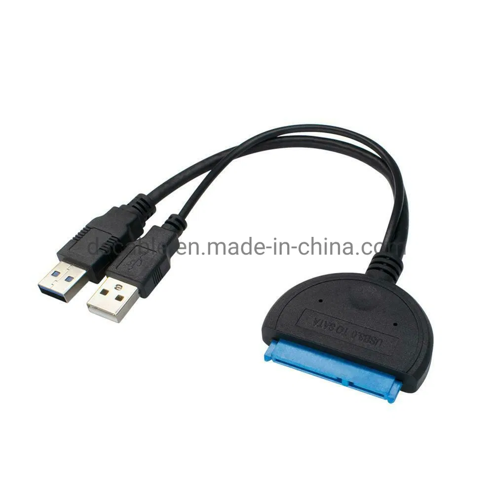 USB 3.0 to SATA Converter Adapter Cable for 2.5' HDD SSD Laptop with USB Power Cable