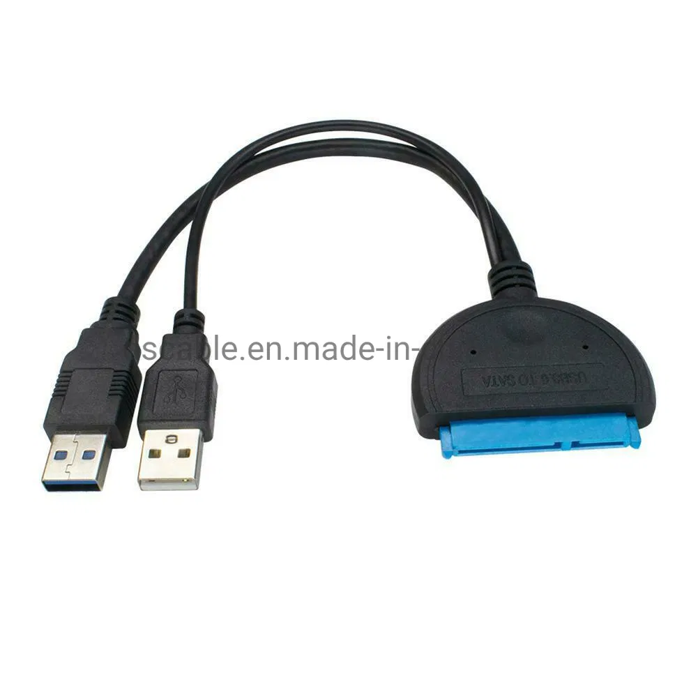 USB 3.0 to SATA Converter Adapter Cable for 2.5′ HDD SSD Laptop with USB Power Cable