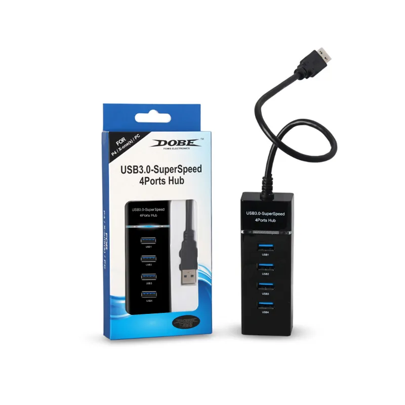 USB Hub 3.0 Version (four USB port) and Compatible with PS4 /Slim/Xboxones/PC etc