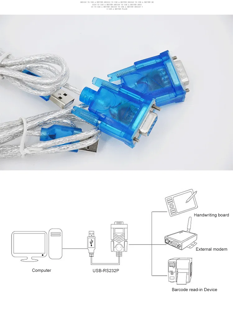 USB-RS232p USB 2.0 to RS232 dB9 Serial Device