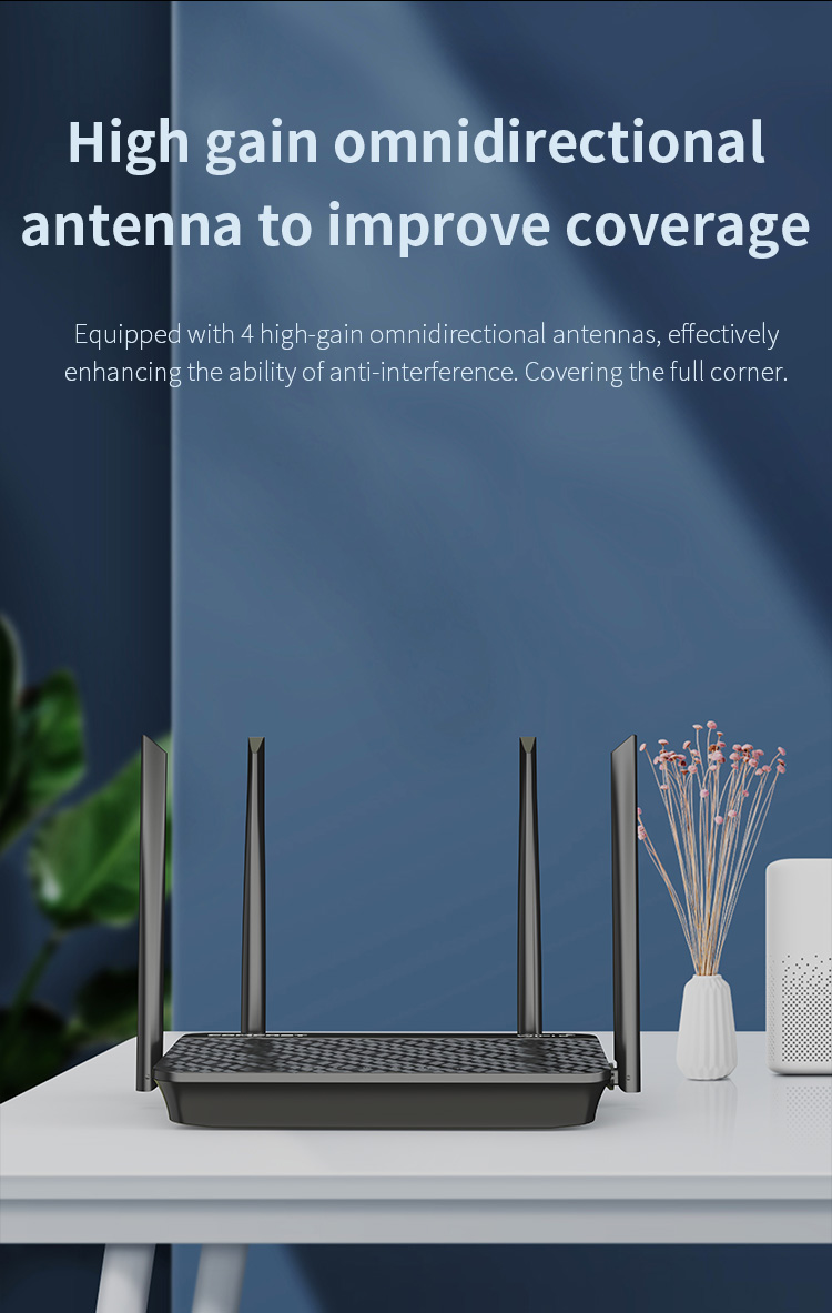 WiFi 6 Router 5GHz 2.4GHz 1800Mbps Wireless Router WiFi Extender Smart Home Easy Mesh Openwrt WiFi 6 Router