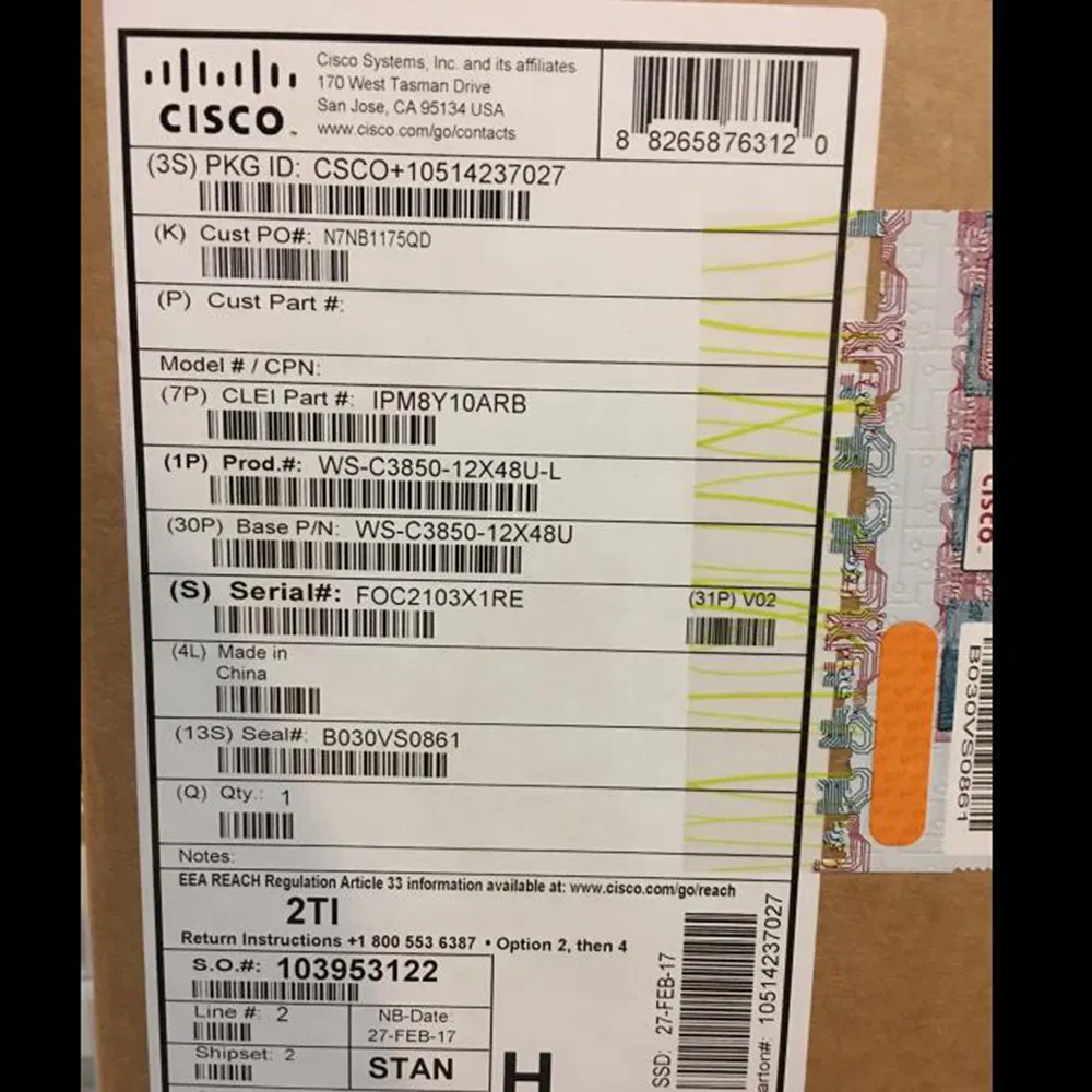 Ws-C3850-24t-E Cisco Catalyst 3850 24 Port Data IP Services Ethernet Switch